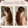 2 Pcs Banana Hair Clips for Hair,5.5 Inch Large Banana