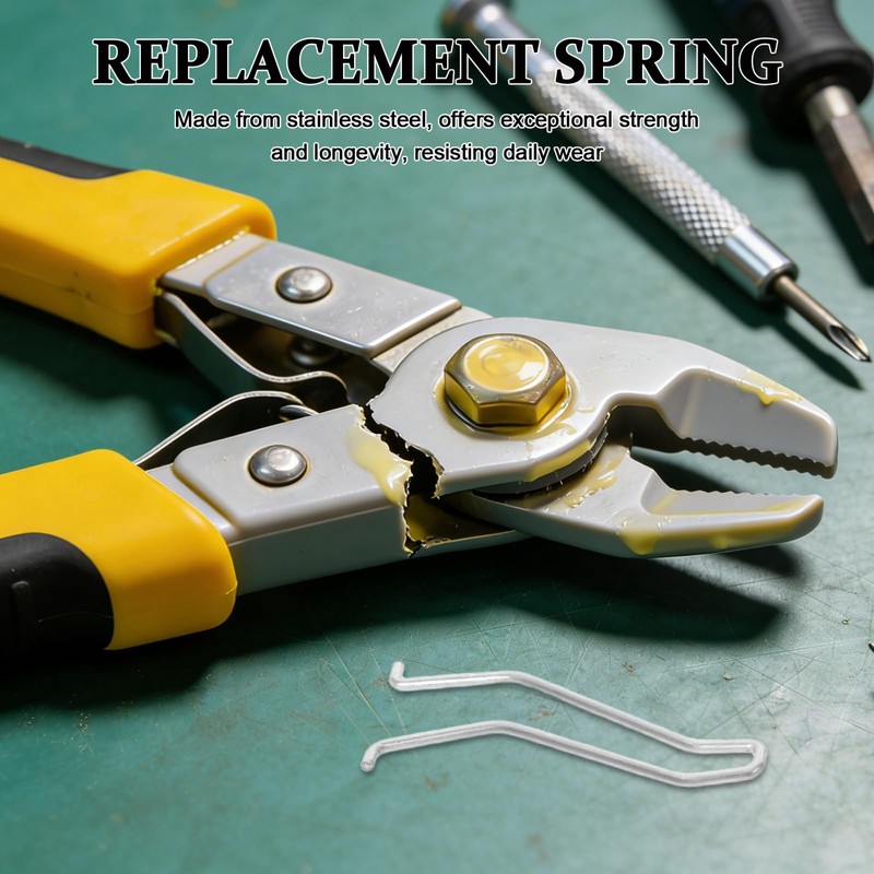 HOMSFOU Stainless Steel Nail Pliers Spring Durable Replacement Nail Clipper