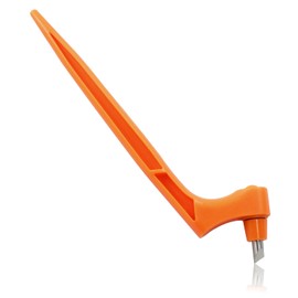 Moicstiy Craft Cutting Tools Pen, Craft Cutting Knives with 3 different 360 Degree Rotating Blades Stainless Steel Cutter Pen for Stencils Scrapbooks DIY Crafts (Orange)