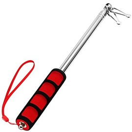 5 Feet (150cm) Telescopic Handheld Flagpoles, ANLEY Portable Staff with Clips - Extendable Stainless Steel with Anti-Slip Grip - Collapsable Flag Pole for Tour Guides & Pointer for Teachers