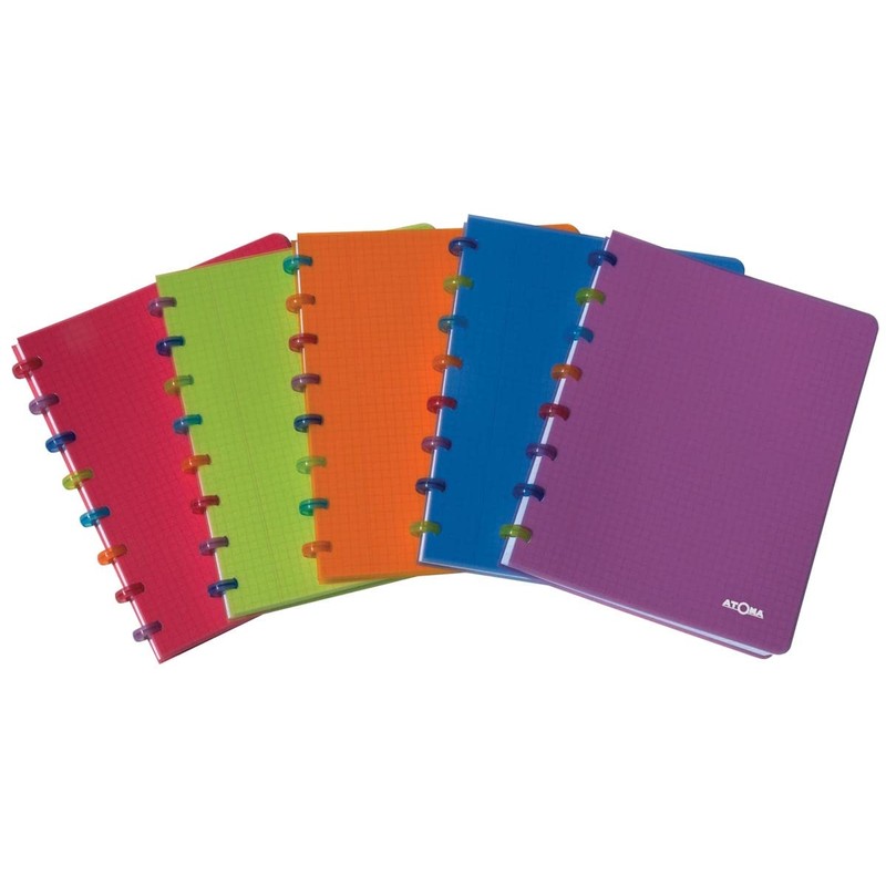 Tutti Frutti Atoma A5 Ruled Notebook 144 Pages Articulated Red