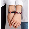 2 PCS Pulseras para Pareja,Pulseras Hombre con Grillete de Acero,Gracia