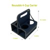 meori Reusable Drink Carrier, Take Out Cup Carrier, Collapsible, Coffee