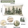 Ogiselestyle Christmas Winter Trees Lumbar Throw Pillow Cover, 12 x