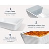 ONEMORE Small Baking Dish, Rectangle Ceramic Baking Dish for Oven,