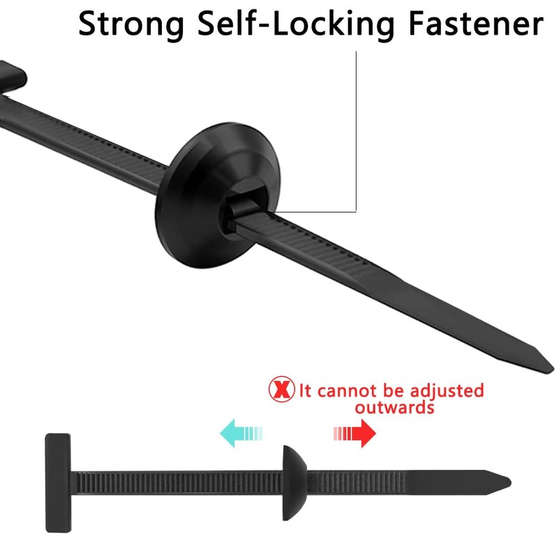 YuCool 30Pcs Nylon Universal Cable Tie Buckle, Heavy Duty Self-Locking