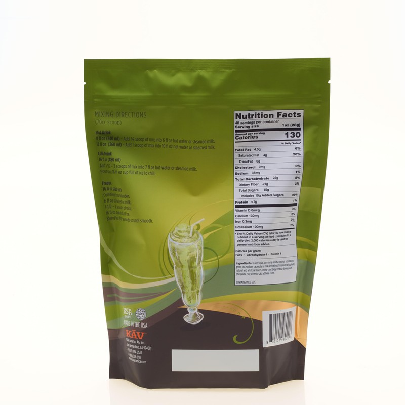 KAV FRAPPE - Ice Blended Beverage Mix Frappe Matcha Latte