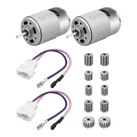 2 Pcs 12V RS550 40000RPM Electric Motor Drive Engine for Power Wheel High-Speed Motor Gearbox Accessories, Power Wheel Motor Upgrade Replacement Parts for Children's Ride On Cars