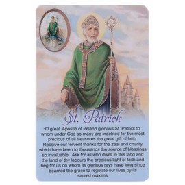 Saint Patrick Card with Colour Medal and Text