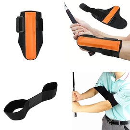 Golf Swing Training Kit with Wrist Stabilizer & Arm Support Band - Improve Posture, Accuracy & Power for Men Women Golfers