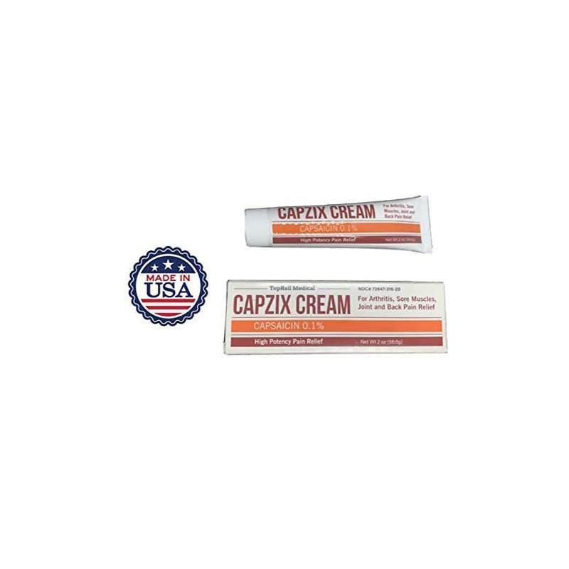 “Capzix Crema Para Alivio Del Dolor 2 Oz Capsaicina .1%