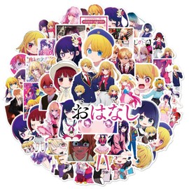 Oshi no Ko Anime and Cool Stickers 50 Pieces | Stickers for Adults, Car, Laptop, Water Bottles, Stickers for Teens, Cute Stickers