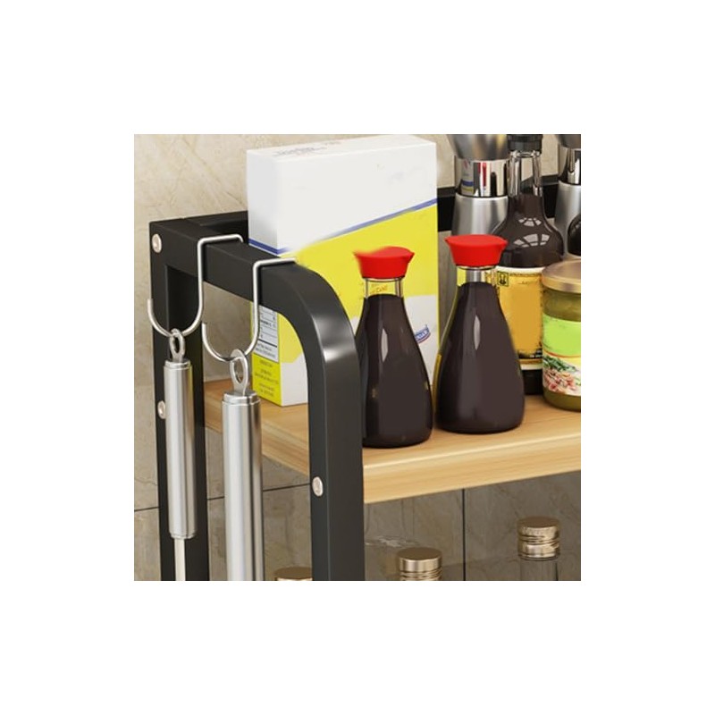 Worktop Spice Rack, 2 Tier Kitchen Spice Rack, Kitchen Countertop