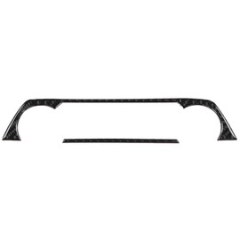 Air Conditioning Switch Trim Carbon Fiber Interior Decoration Fit for RAV4 2015-2019