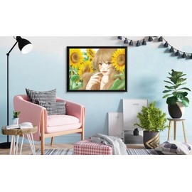 HKLIOPU Cross Stitch Kit, 11CT Stamped Embroidery Set for Adults, Wall Art Home Decoration (S1228-14)