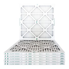 Glasfloss 20x20x1-1 Inch MERV 10 - Pack of 6 - Pleated Air Filter - Furnace Air Filter- Made in USA (Actual Size: 19 1/2 x 19 1/2 x 7/8 Inch)