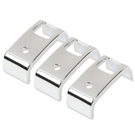 PIT66 Rocker Switch Covers Compatible with Kenworth W900 T800 T660 C500 2006-2022, 2 Opening Rocker Switch Bezel Chrome 3 PCS