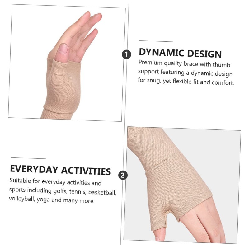 GRIRIW 1Pair Compression Gloves Wrist and Thumb Support for Relief