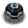 Rhodius Steel Cup Brush STBW with Corrugated Steel Wire for