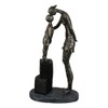 Gilde 89360 Mum and Child Sculpture Bronze Base in Grey