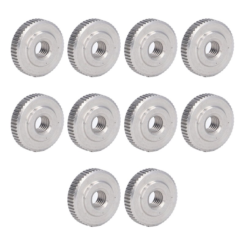 Knurled Thumb Nut 304 Stainless Steel Knurled Flat Head Through