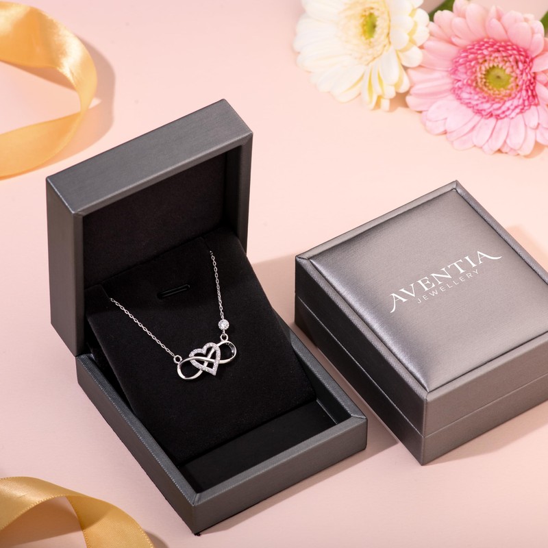 Aventia Infinity Heart Necklace