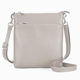 befen Genuine Leather Cross Body Bags for Women Small Cross body Phone Bag for Women Grey Handbags for Women Daily Use