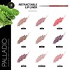 Palladio Retractable Waterproof Lip Liner High Pigmented and Creamy Color