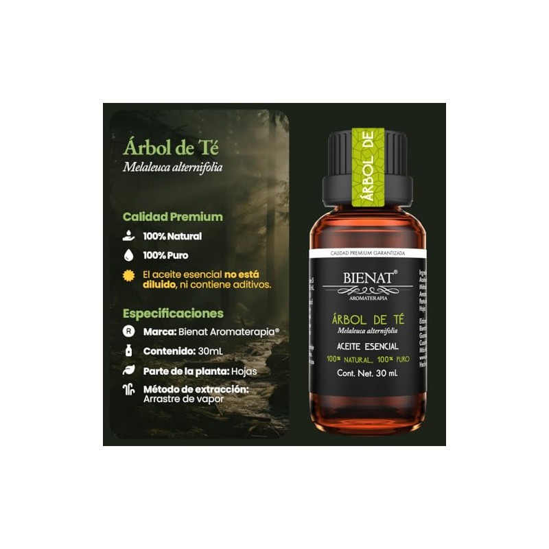 Bienat Aceite Esencial Árbol 30ml Natural Aromaterapia
