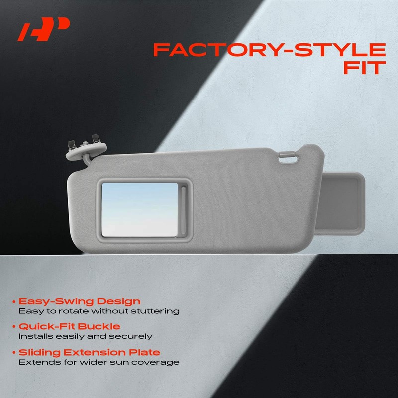 A-Premium Passenger Right Side Sun Visor Compatible with Toyota Highlander