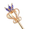 JamingHG Gold Pearl Rhinestone Scepter Festival Wand Pageant Costume Props,