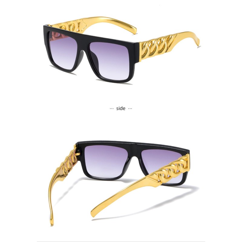 SELECOCO B-BOY B-GIRL Thick Plastic Chain Necklace Gold Kids Hip