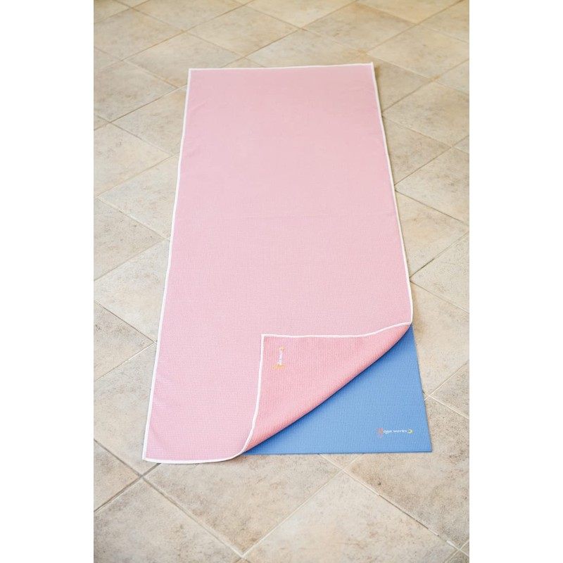 Yogaworks YW-A160-C074 Waffle Yoga Rug, Gray Purple