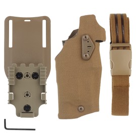 WoSporT Tactical Holster for X300 Lights Compatible with QLS Quick Mount Panel Adapter Leg Shroud Drop