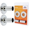 Heating Pipe Cover Set, Diameter 20 mm, Chrome, Made of