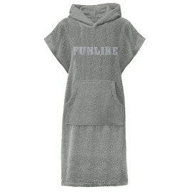 CelinaTex Funlike Poncho Short Medium or Long Cotton Bath Poncho Terry Towelling Surf Poncho Hooded Towel Changing Aid