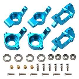ShareGoo Aluminum Alloy Front & Rear Steering Knuckle Hub Base C Carrier Mount Upgrade Part for Wltoys A929 A949 A959 A969 A979 A959B A969B A979B 1/18 RC Car