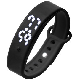 Vibrationswecker Armband, Vibrationsalarm Erinnerung Uhr mit Timer und 10 Täglichen Alarmen, Silent Vibrations Wecker Armband kann die Körpertemperatur Messen, Vibrationsarmuhr für Kinder Erwachsene