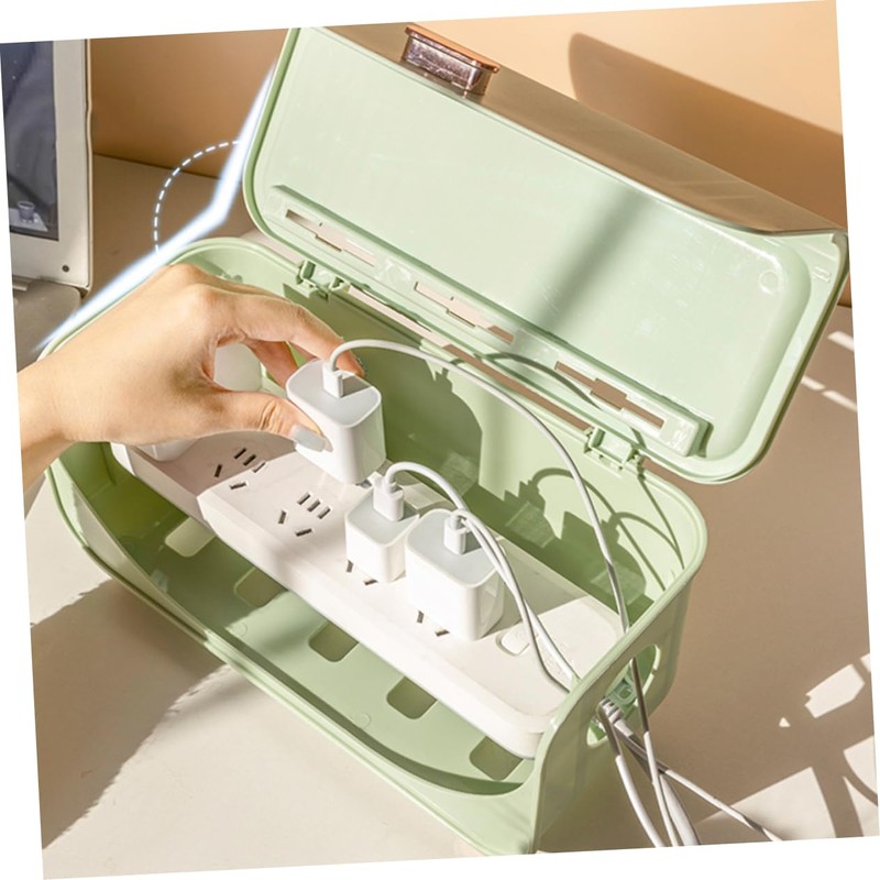 Ipetboom Cable Management Box Cord Storage Organizer with Capacity Sturdy