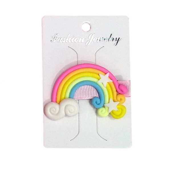 Kinder Nett Sonne-Mond-Regenbogen-Wolke Haarspange Soft-Keramik Spange Für Mädchen-Haar-Accessoires Geschenke