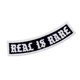 Unbranded REAL IS RARE - KEEP it 100 - Embroidered Iron-On/Sew-On Patch