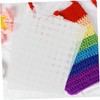 jojofuny 6pcs Plastic Mesh Canvas Sheets for DIY Crafts Clear