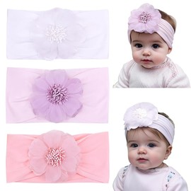 Baby Band, Hair Accessories, Hair Band, Hair Bow, Hair Ornament, Baby Ribbon, Children, Girl, Hair Ornament, 3-piece Set (MS5279, 3-Piece Set)