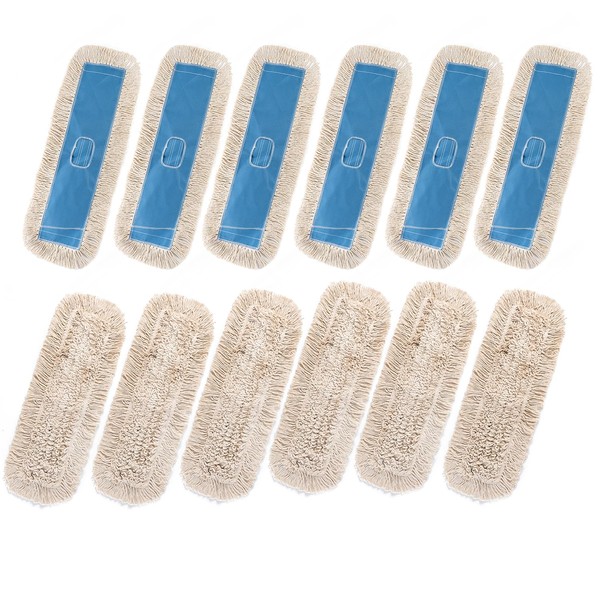 MATTHEW CLEANING 24'' Industrial Strength Cotton Dust Mop Refill Washable