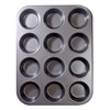 Nonstick Muffin and Cupcake Pan, 12 Cavity Carbon Steel Muffin