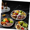 Ciieeo Stainless Steel Divided Plate Portion Control Plate for Adults