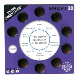 Wilson jeux | Smart 10 French Version | Thematic Entertainment Refill | 50 Double Sided Cards and 100 New Questions | Replace the Cards of Your SMART10 Case or Mix