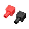 uxcell Battery Terminal Insulating Rubber Protector Covers Square for 7mm