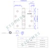 Stainless Steel Matte Black 4 inch Door Hinges,Interior Door Hinge，Heavy