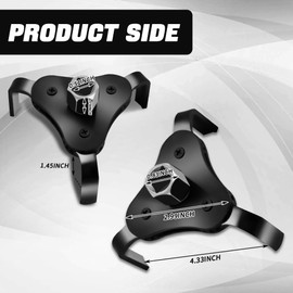 Lecctso Oil Filter Wrench, Oil Filter Removal Tool, Adjustable 3-Jaw Design Oil Filter Claw Universal Car Accessories for Change Engine Filters from Diameters 2.2''-4.2'' Conduit Fittings